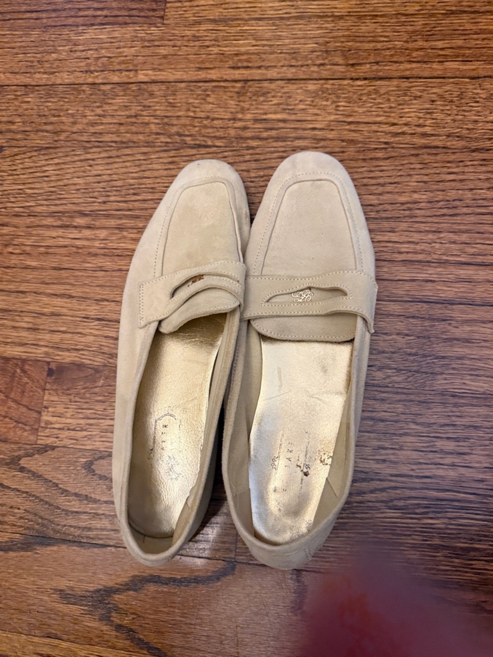 Tom Ford Women's Suede Loafers in Beige